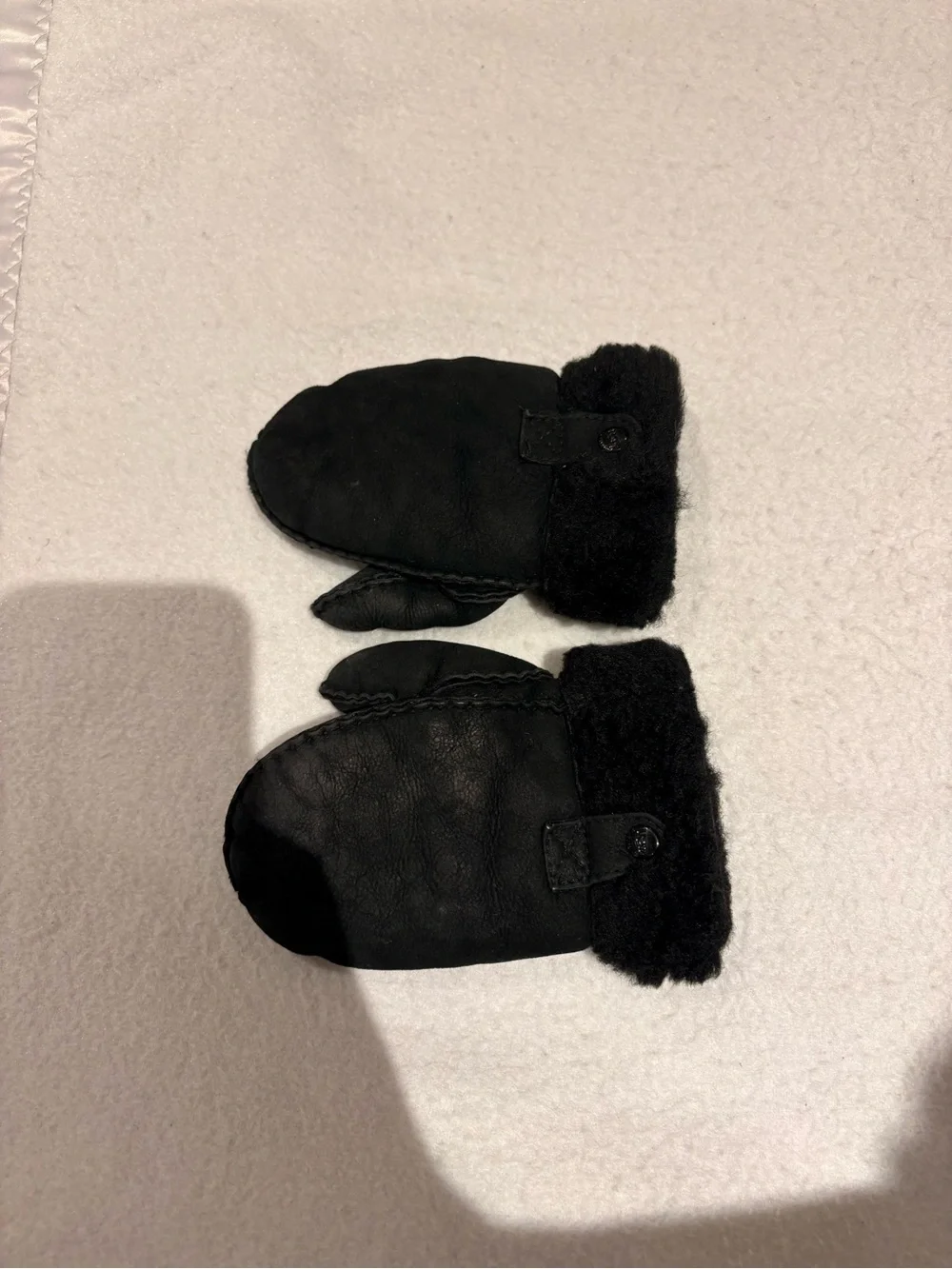 Toddler Knit Knight Hat and Ugg Sheepskin Mittens